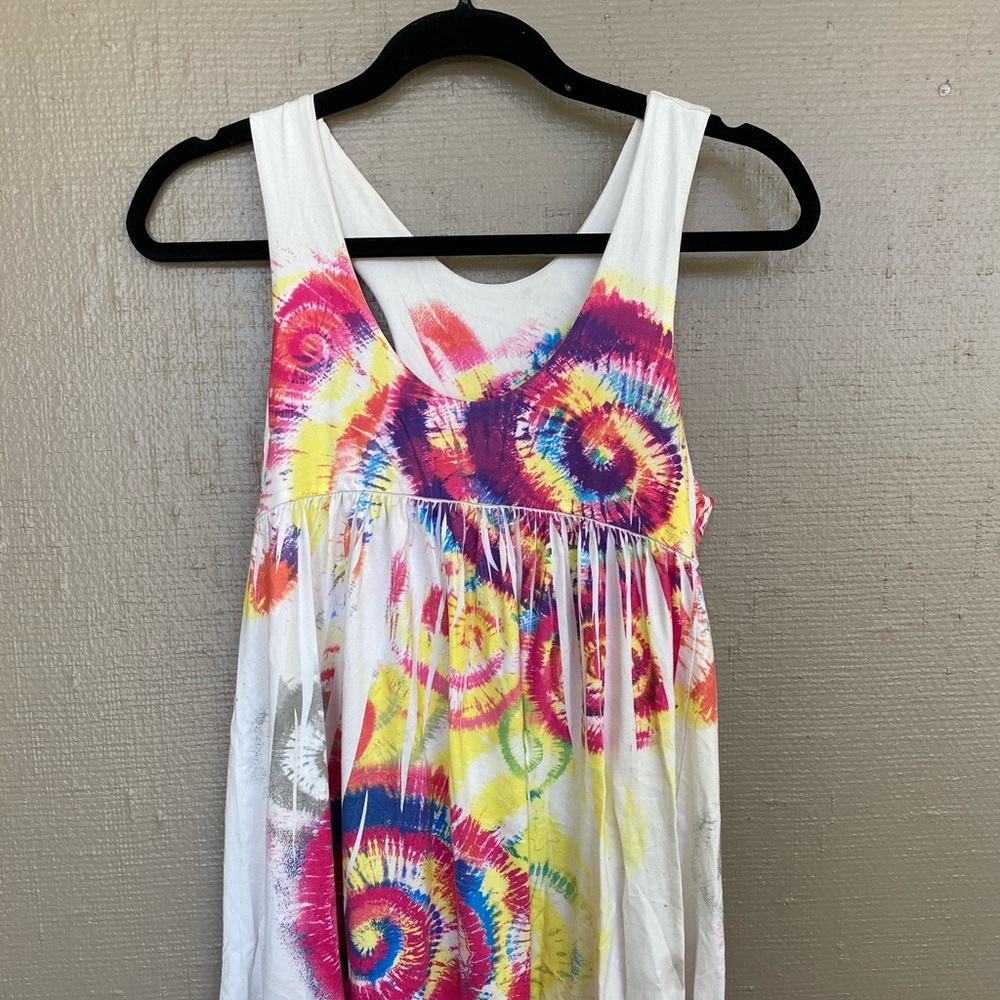 Racer back tie-dye summer dress